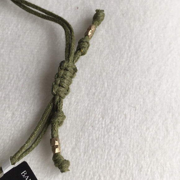 2/$20 NEW Braided cord bracelet green Banana Republic - Picture 4 of 4